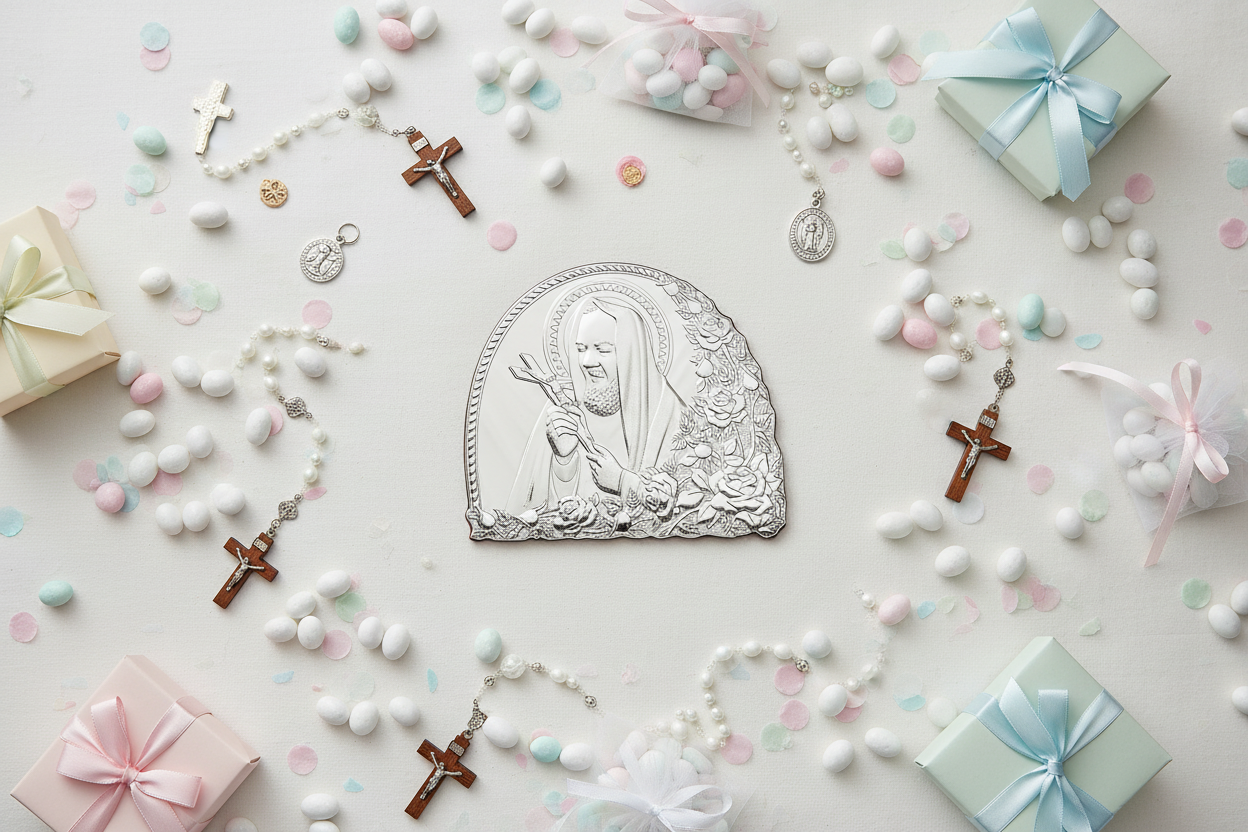 Italian 925 Silver Argento Padre Pio Icon #1973