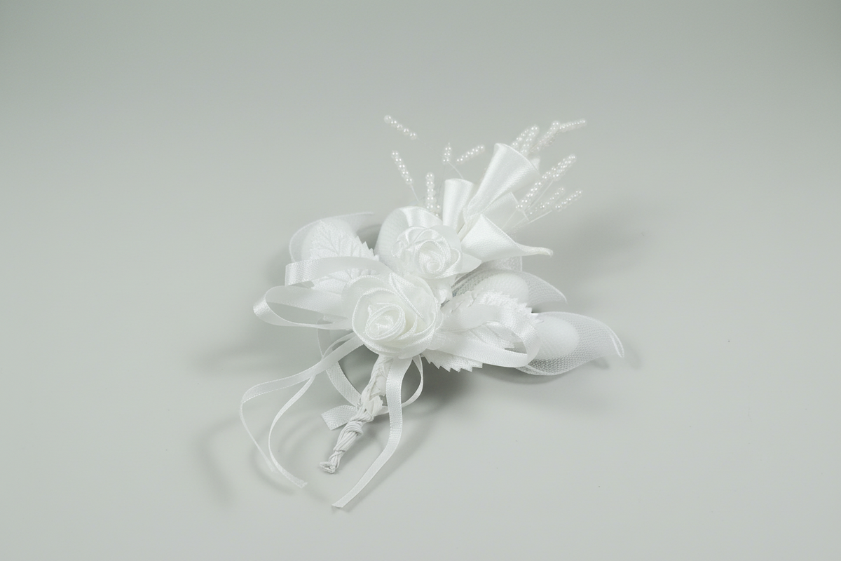 Bouquet di fiori di calla bianca w. streaming perle- 12 pz/borsa ARF2086