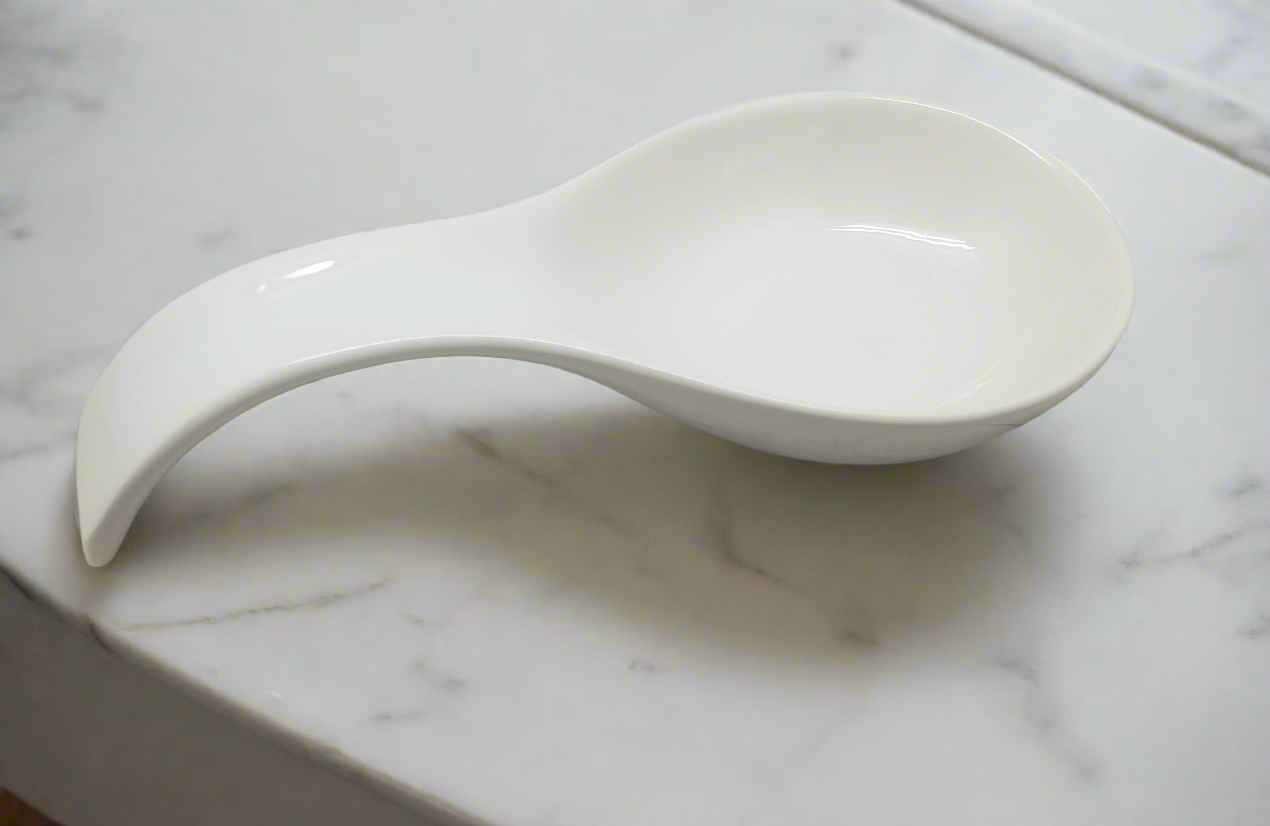 Cucina Italiana Cerámica Deep 9' Reposacucharas Blanco #0702-W