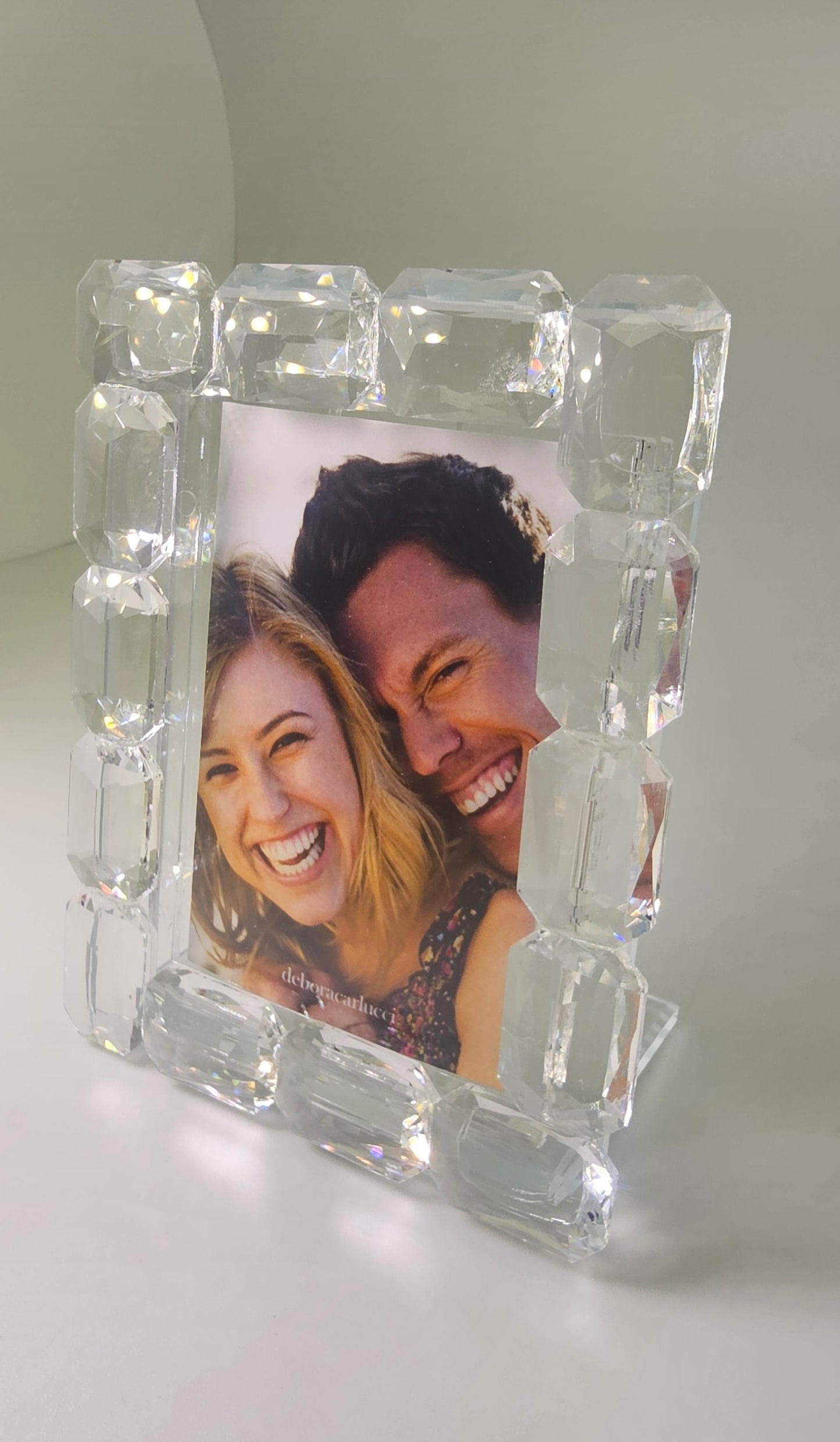 Marco de fotos Debora Carlucci con broche de flor de cristal Swarovski #DC1711
