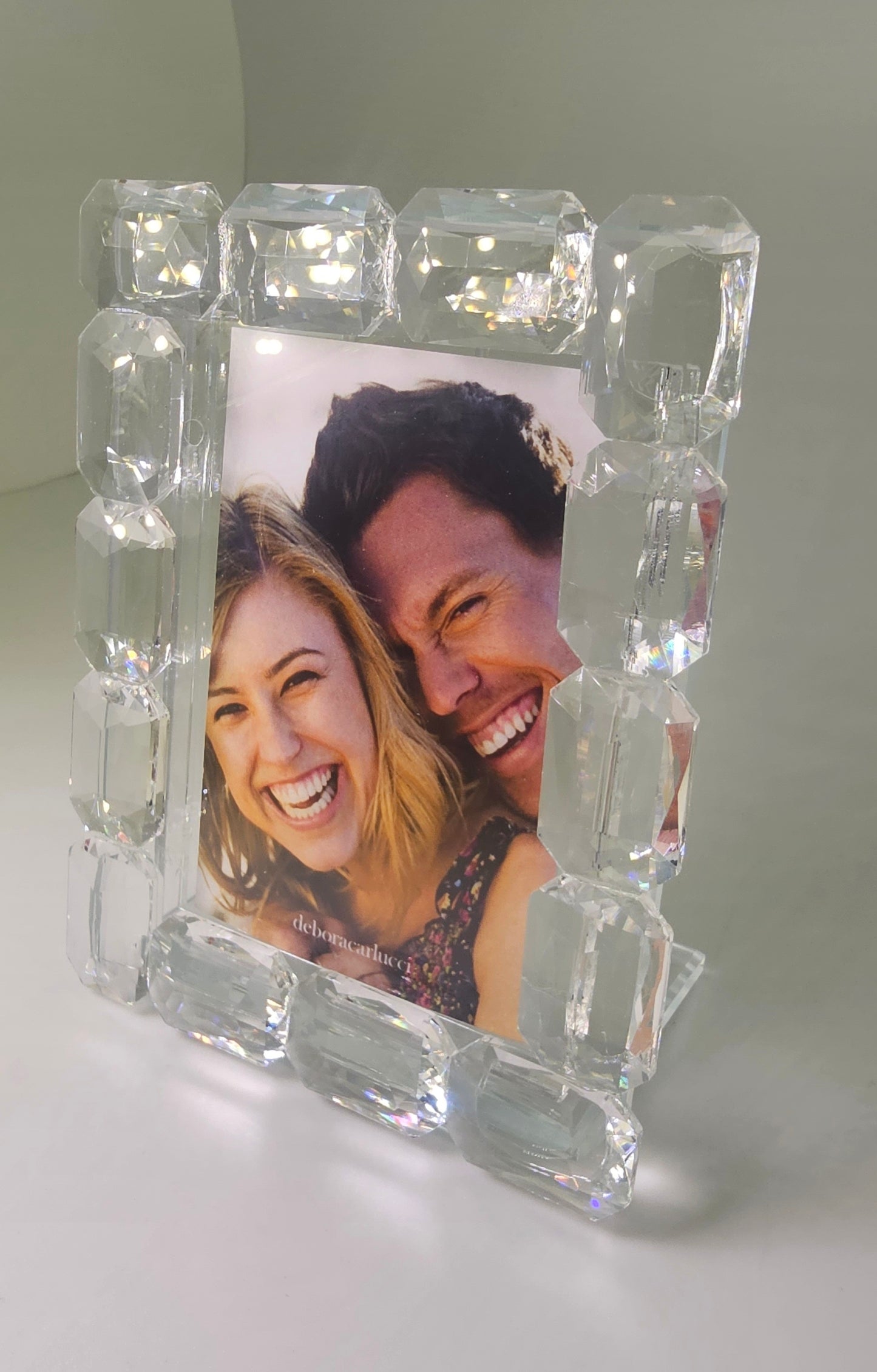 Marco de fotos Debora Carlucci con broche de flor de cristal Swarovski #DC1711