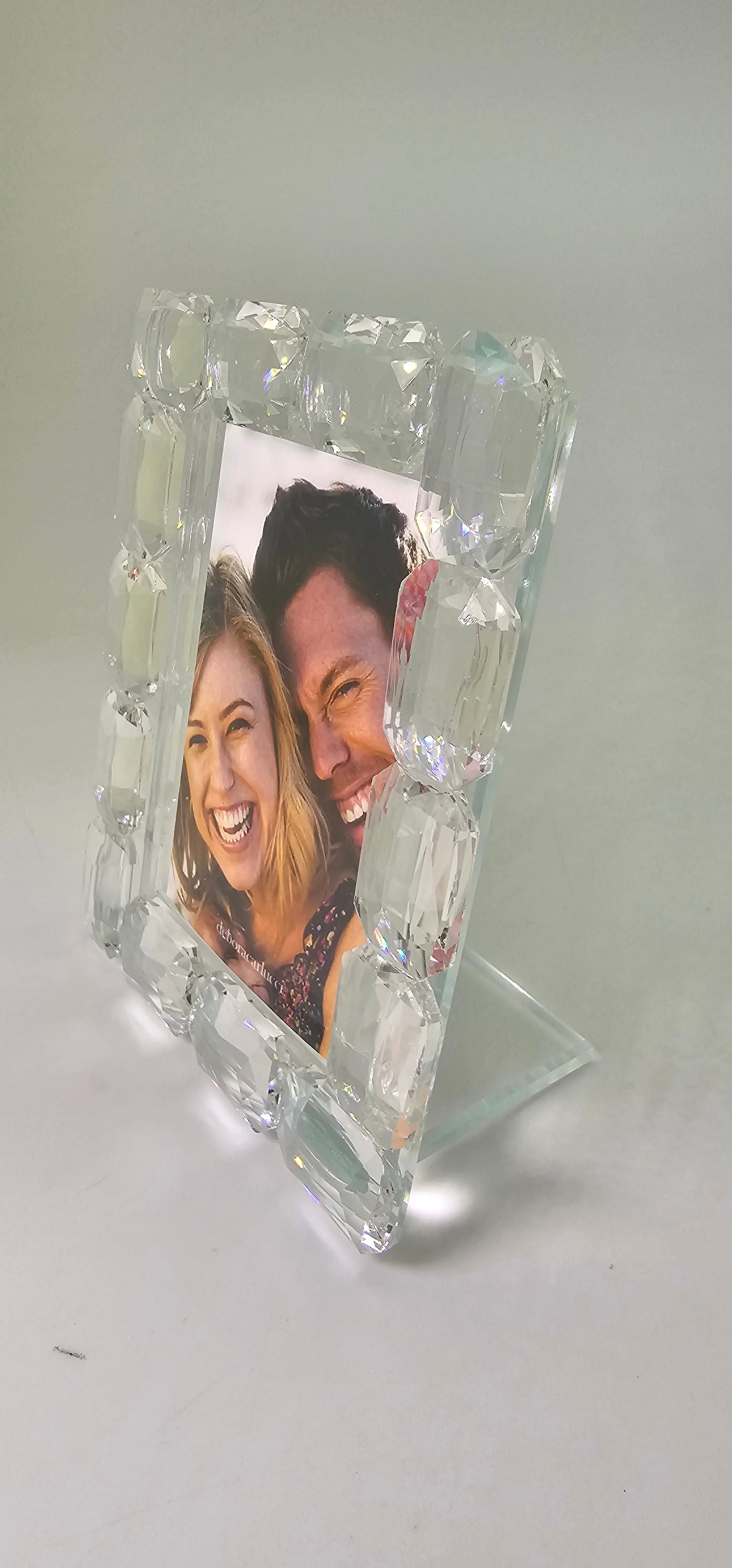 Marco de fotos Debora Carlucci con broche de flor de cristal Swarovski #DC1711