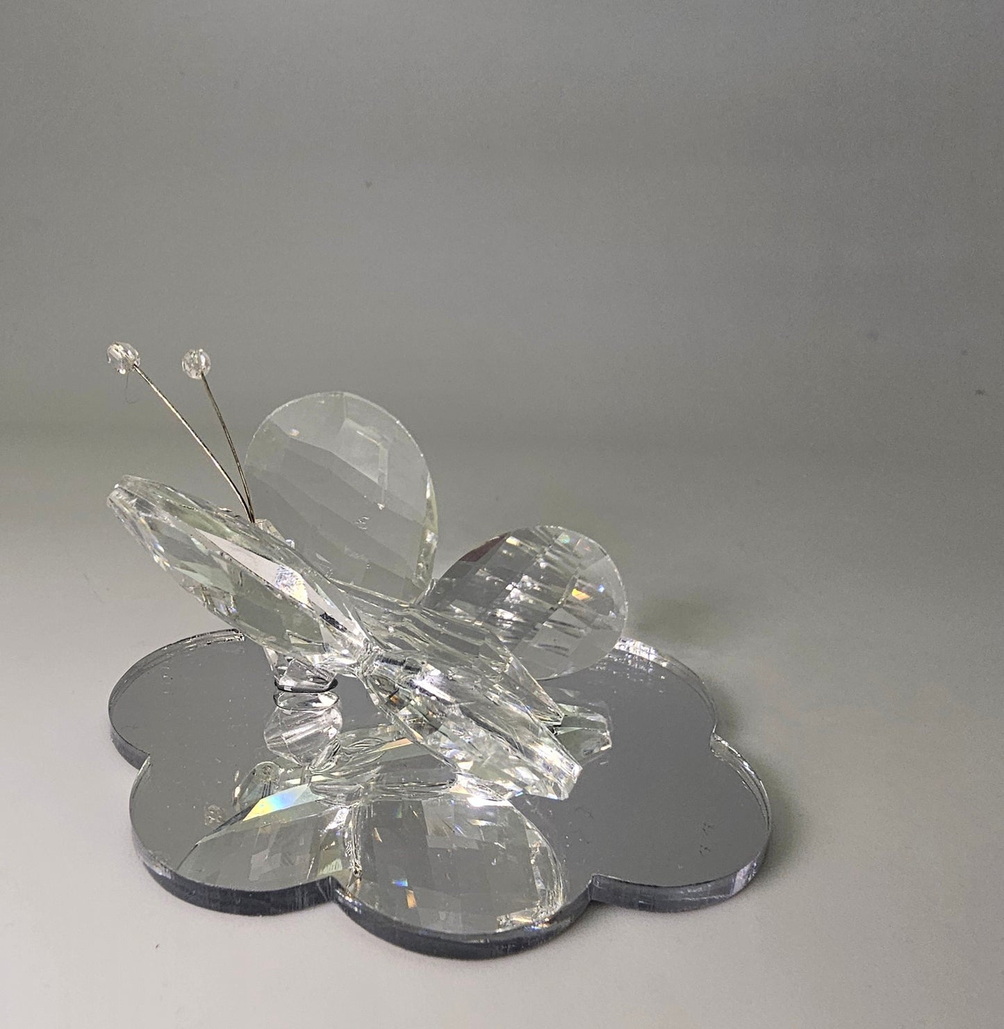 Figurilla de mariposa blanca de Murano y cristal italiano al 24 % #12557