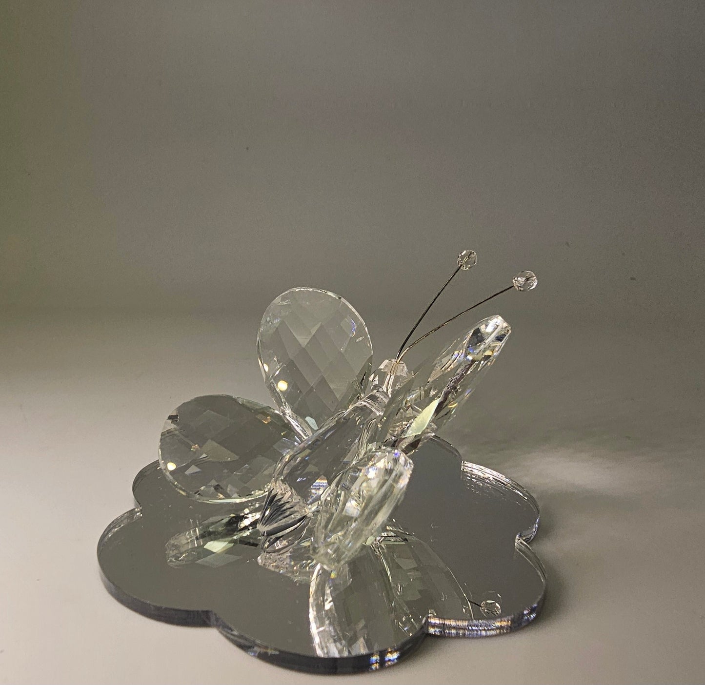 Figurilla de mariposa blanca de Murano y cristal italiano al 24 % #12557