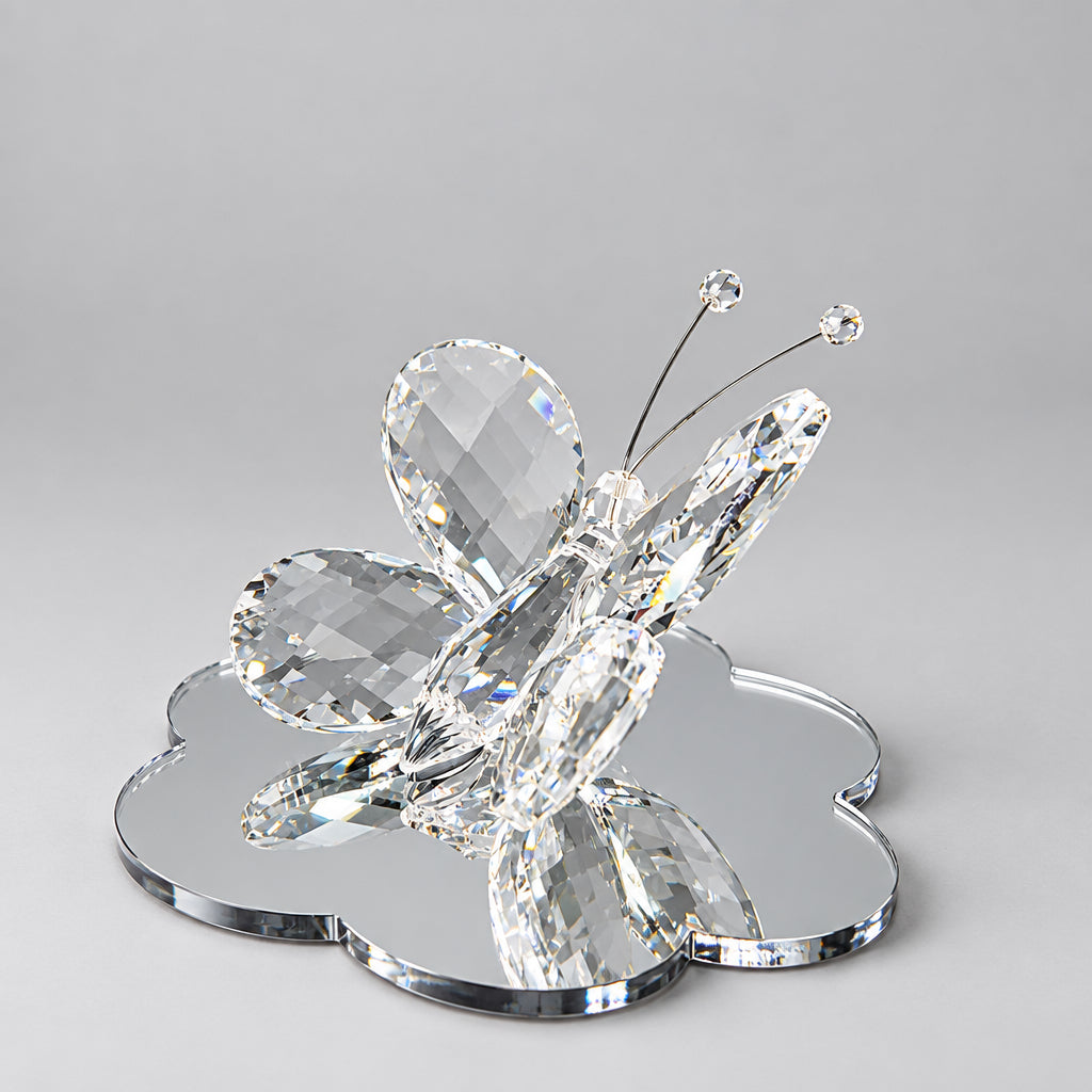 Debora Carlucci Crystal White Butterfly Figurine #DC23046AG
