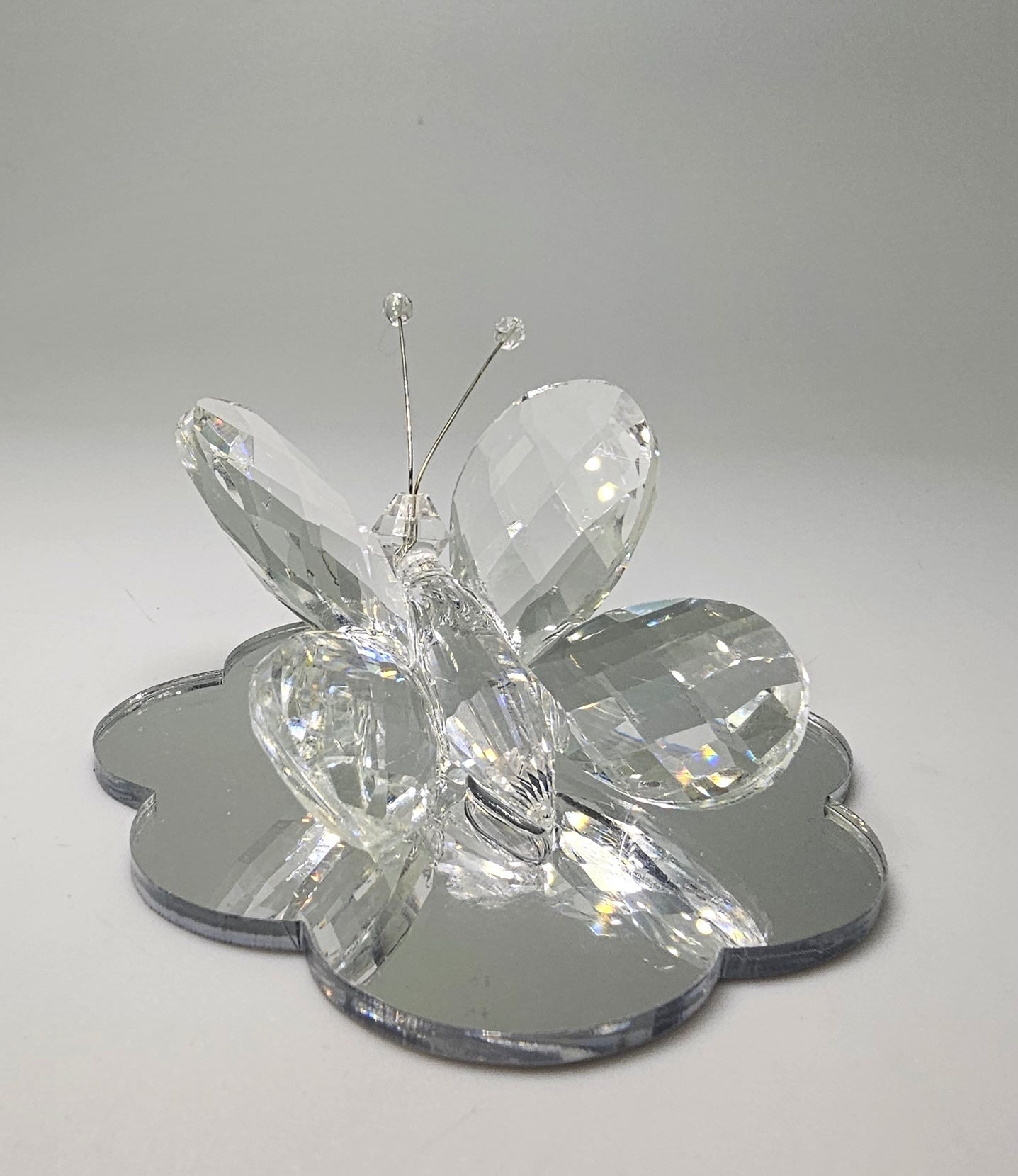 Figurilla de mariposa blanca de Murano y cristal italiano al 24 % #12557