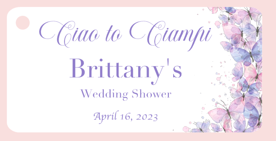 Bridal Shower Bigliettini / Tags MMBS-022