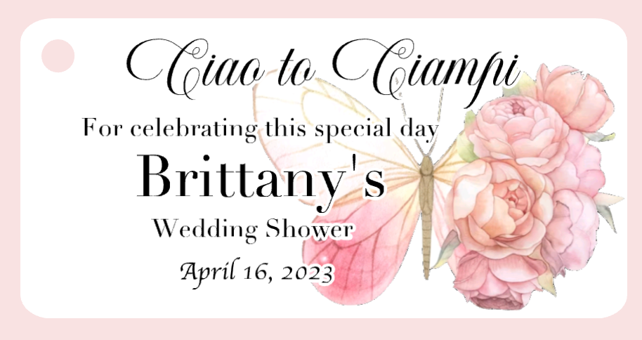 Bridal Shower Bigliettini / Tags MMBS-023