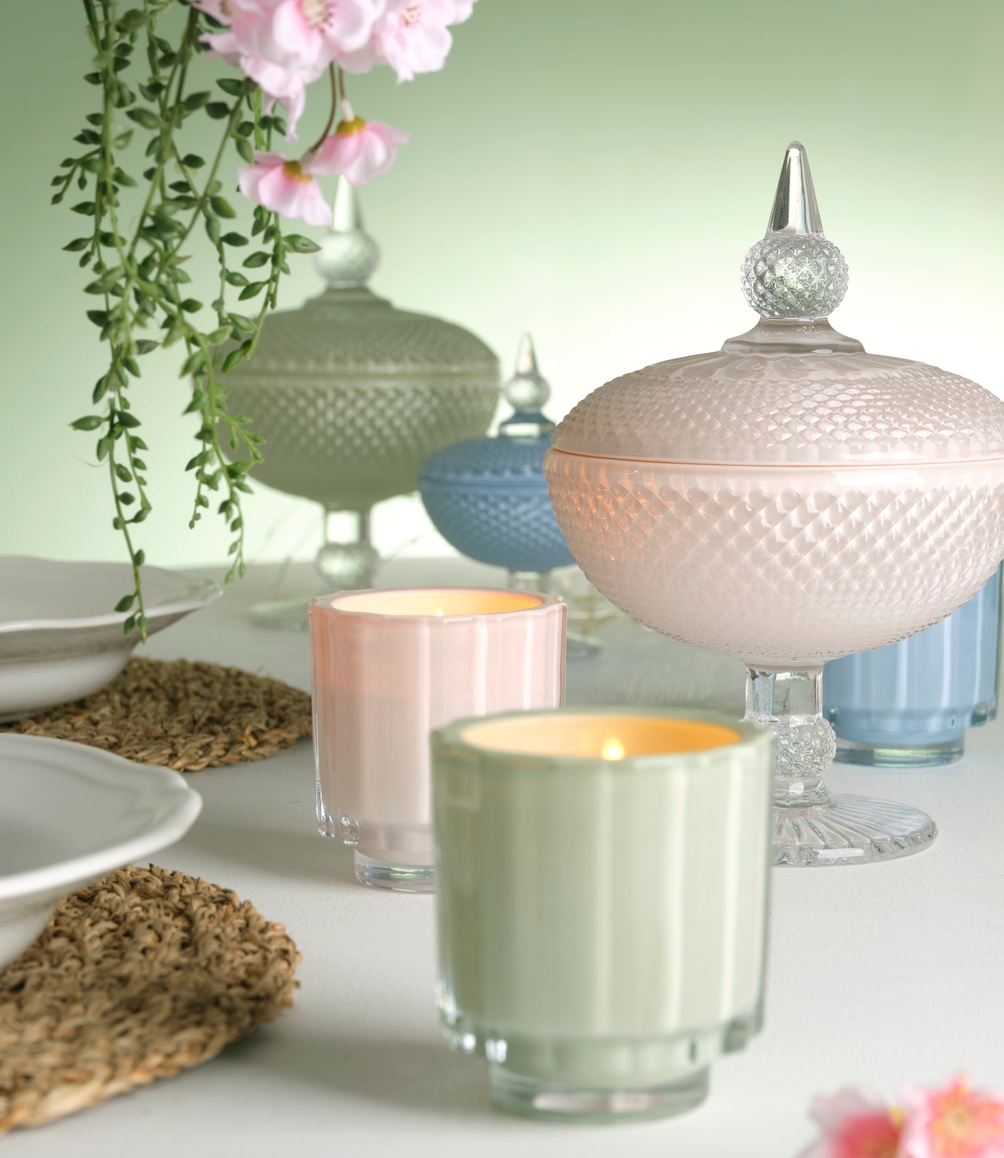 Marsiglia Collection Candle Jewelry Box Accented in Ivory DC24020-I