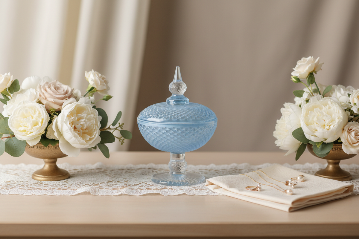 Marsiglia Collection Jewelry Box Accented in Blue DC24021-B