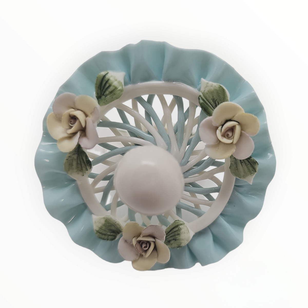 Porcelain Baby Pacifier- Blue F5032