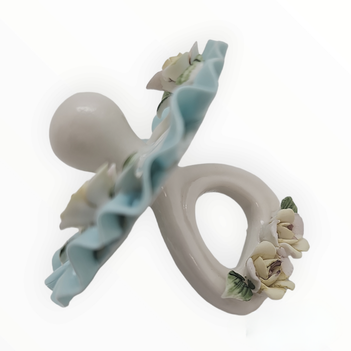 Porcelain Baby Pacifier- Blue F5032