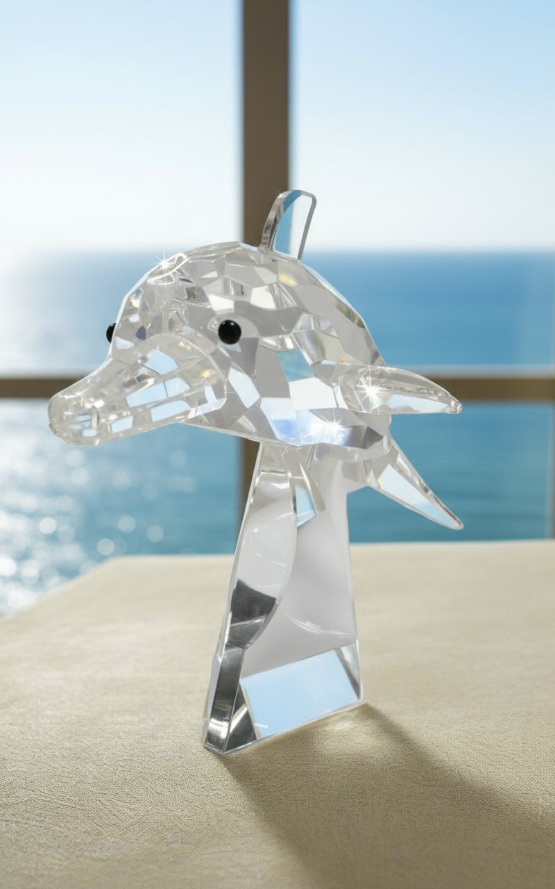 Bomboniere delfino di cristallo italiano #CR-098