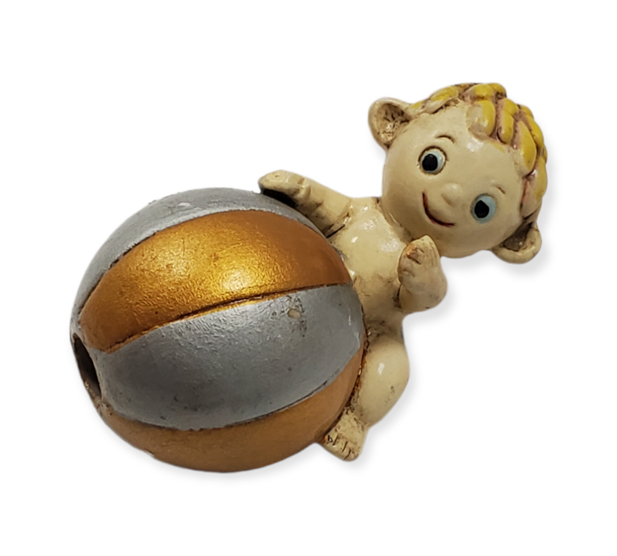 Baby Boy Ball / Baby Bottle Bomboniere # 6D354