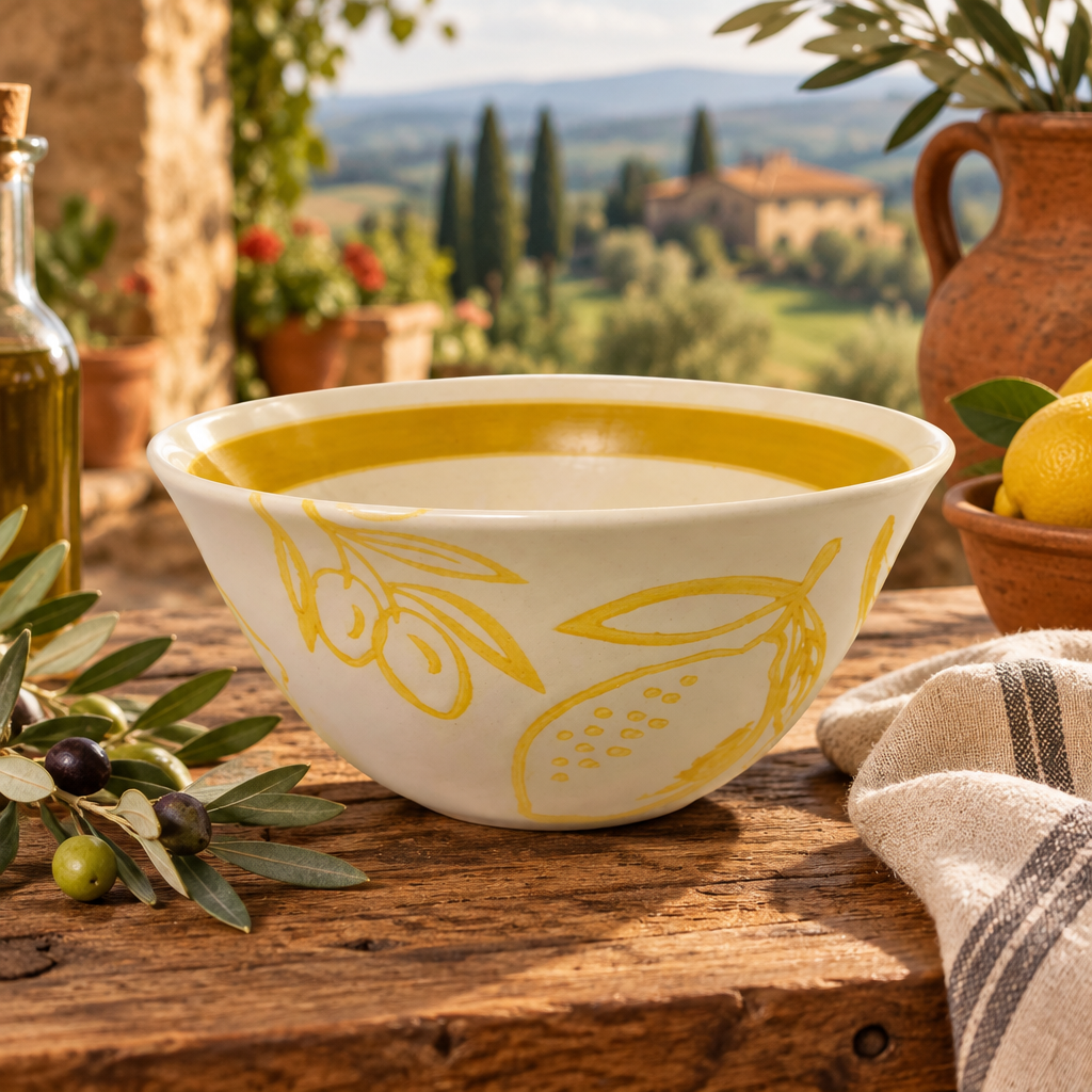 Cucina Italiana Lemon Design Serving Bowl 6" L132297-456