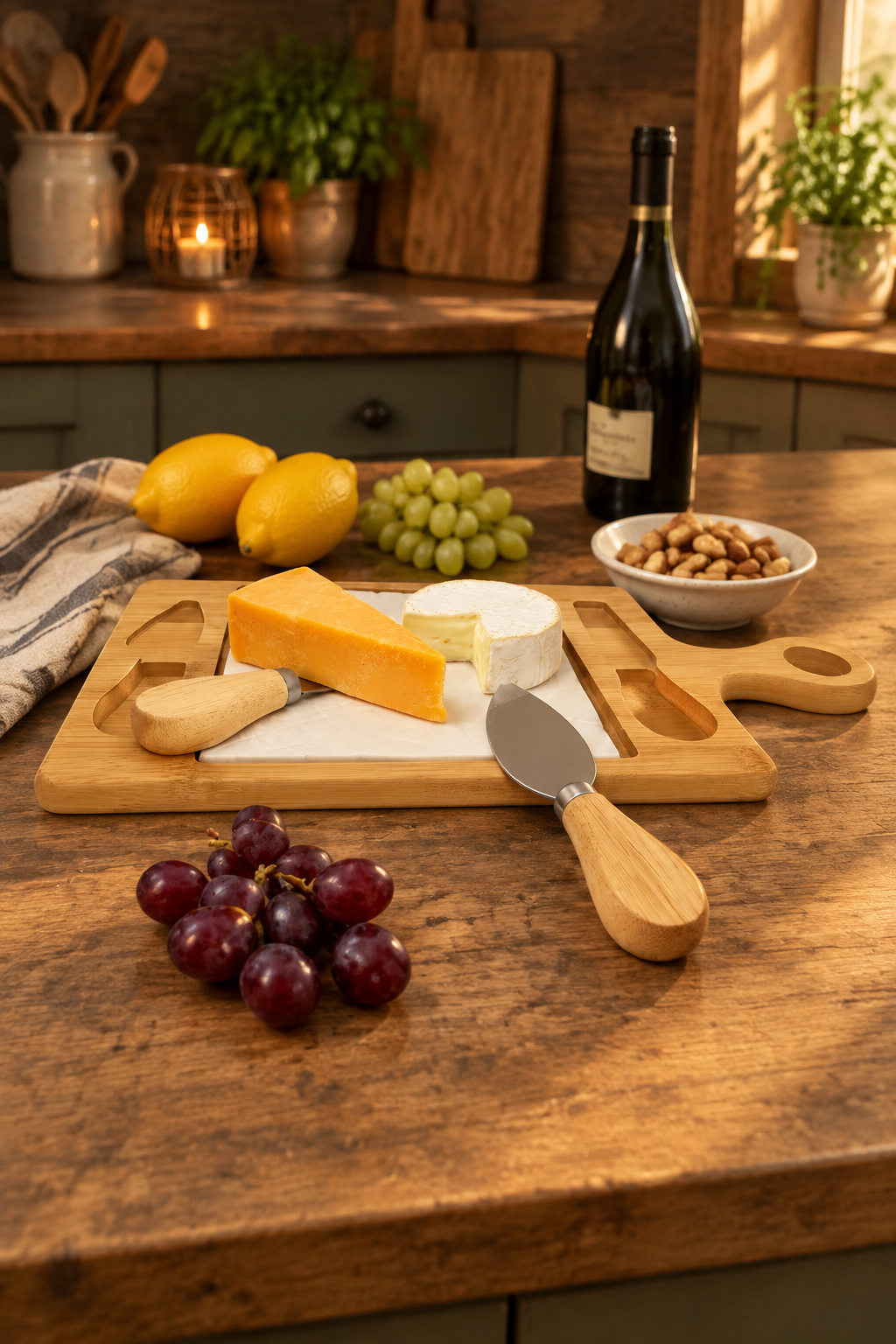 Sogno D' Oro Bamboo Cheese Cutting Board SD201906