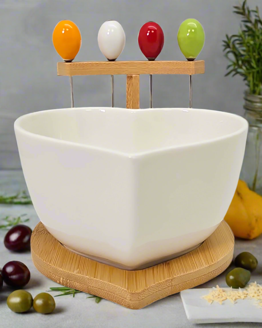 Original Cucina Italiana Porcelana Taza de Café y Platillo Juego de 2 Lemon Decor #R10105-47