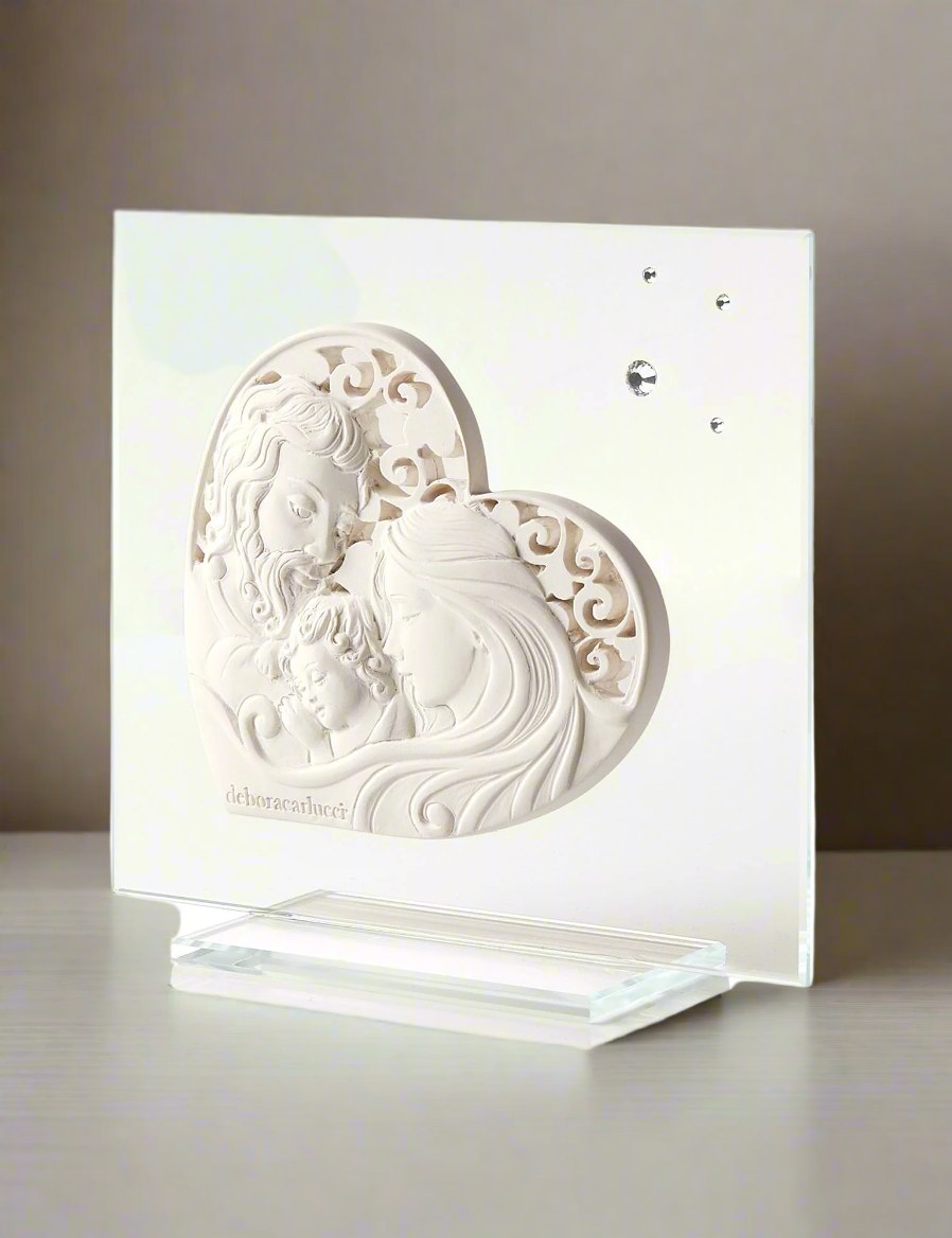 Debora Carlucci Holy Family Mother and Child w/ Crystals Icon 5 x 4.5 # DC23183