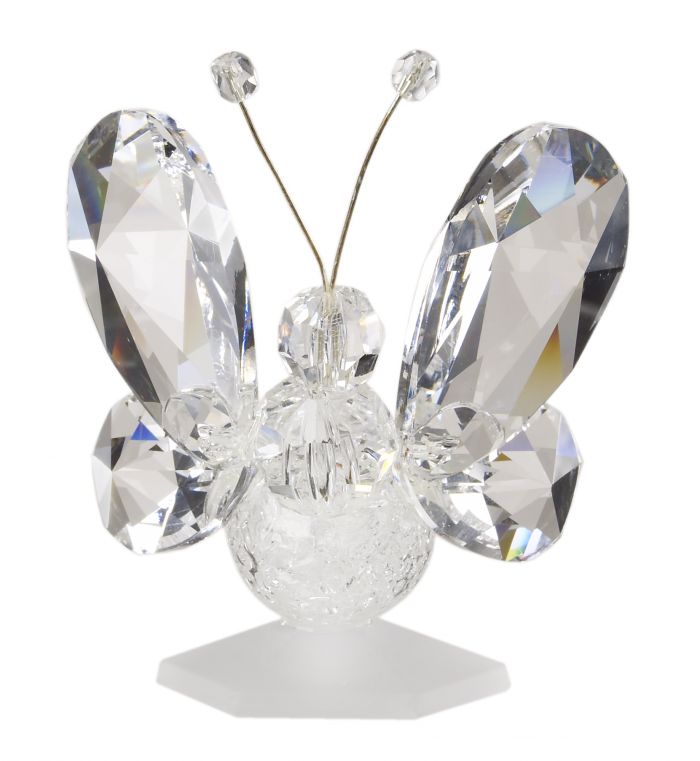 Figurilla de mariposa blanca de Murano y cristal italiano al 24 % #12557