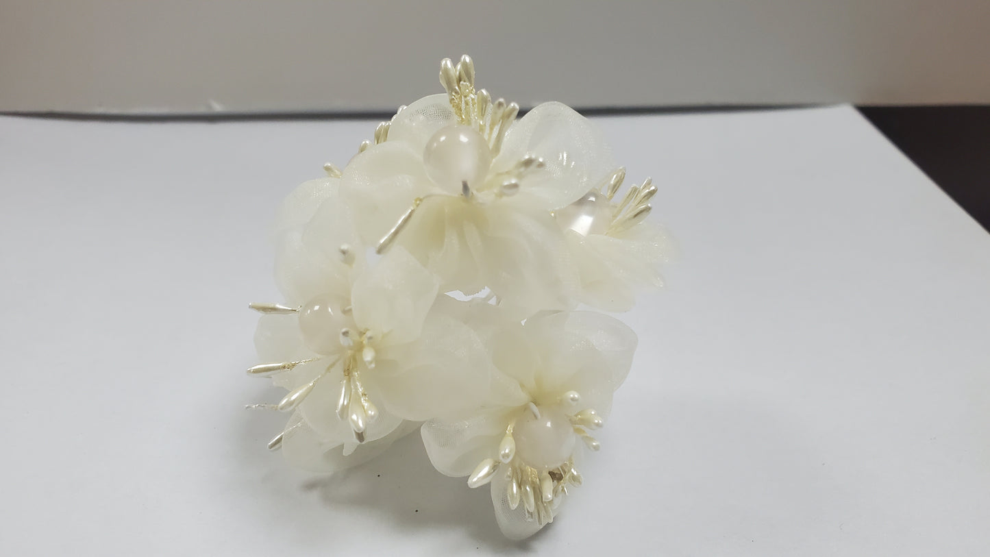 Confeti flor blanco y marfil Arf1323 - 72uds/bolsa