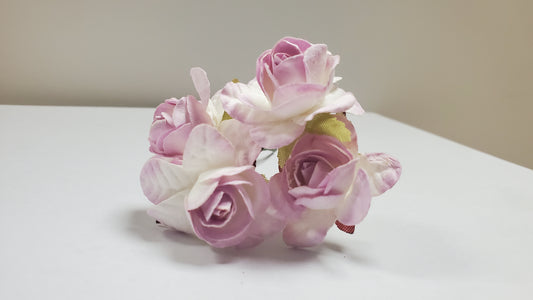 Flor de papel - Marrón / Rosa - 72 piezas 61114B