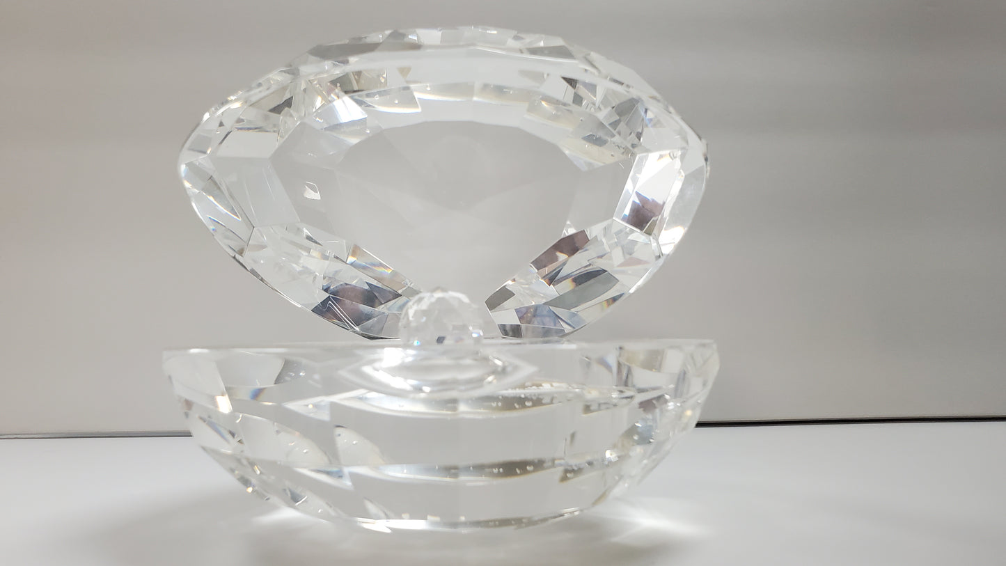 Ostra de cristal con perla #CR034