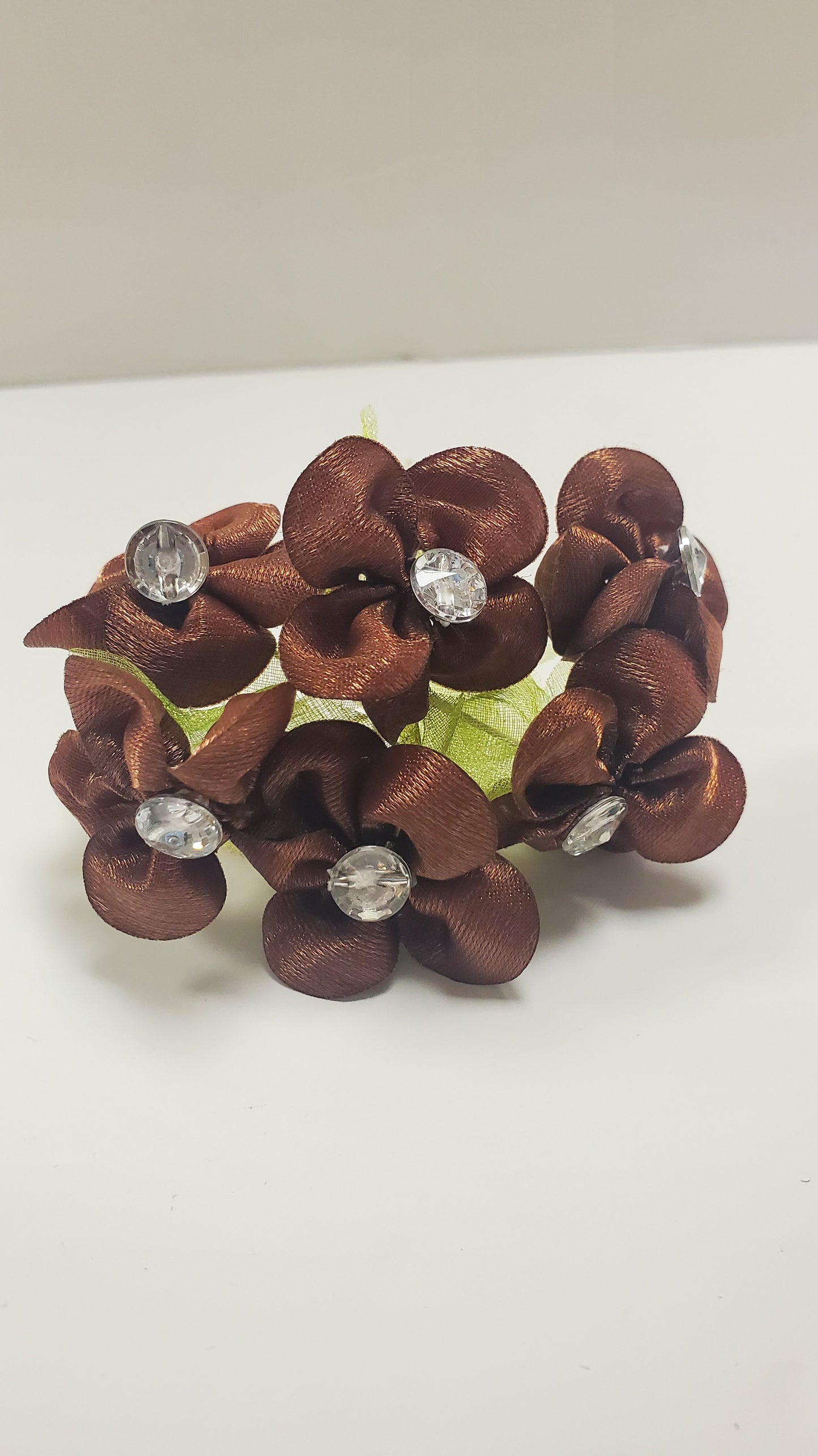 Flor con diamantes de imitación grandes - 72 piezas/bolsa Arf2066