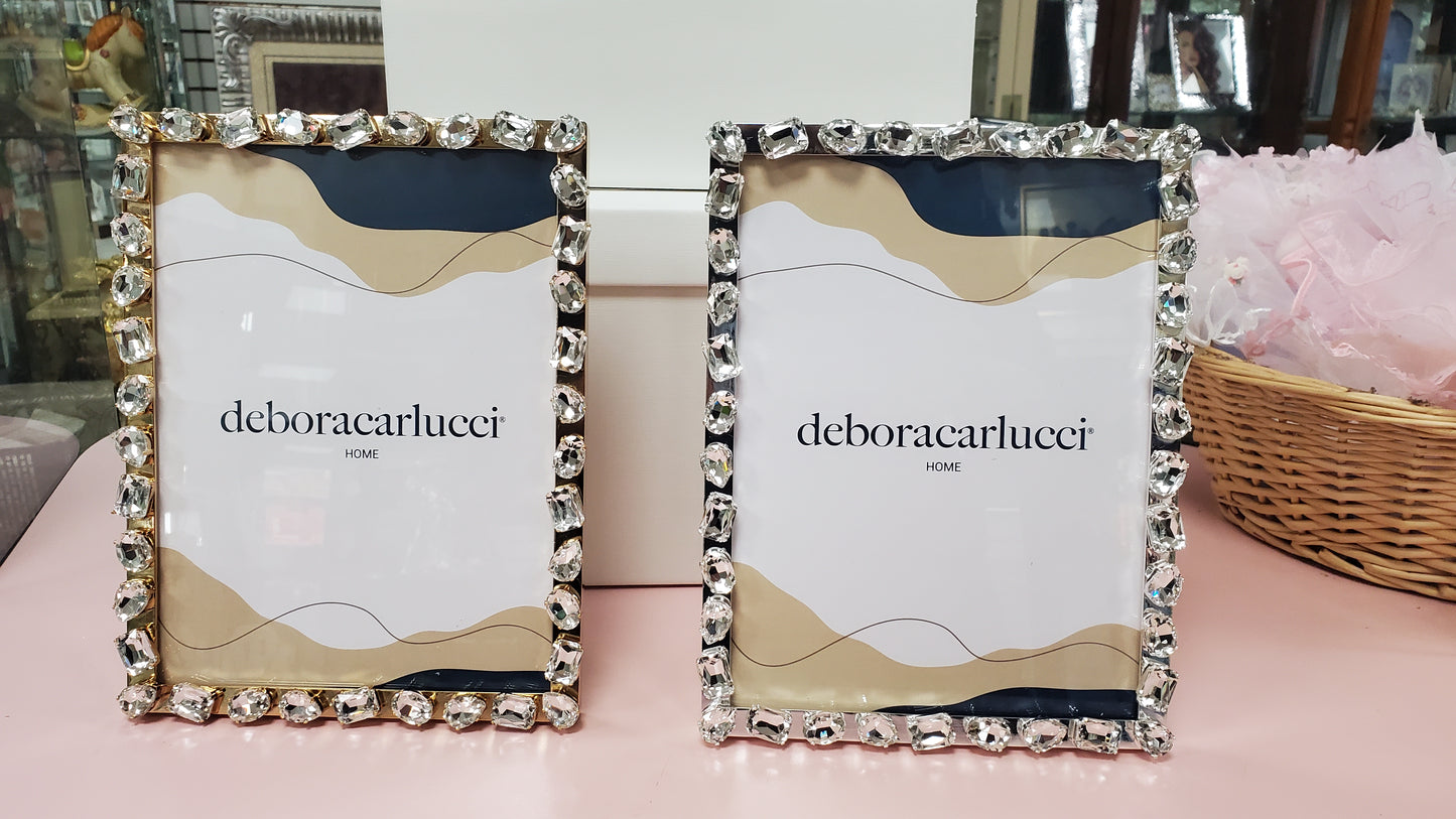 PARIGI PHOTO FRAME CRYSTAL GOLD TRIM 7.5 x 10 DC6188/ORO