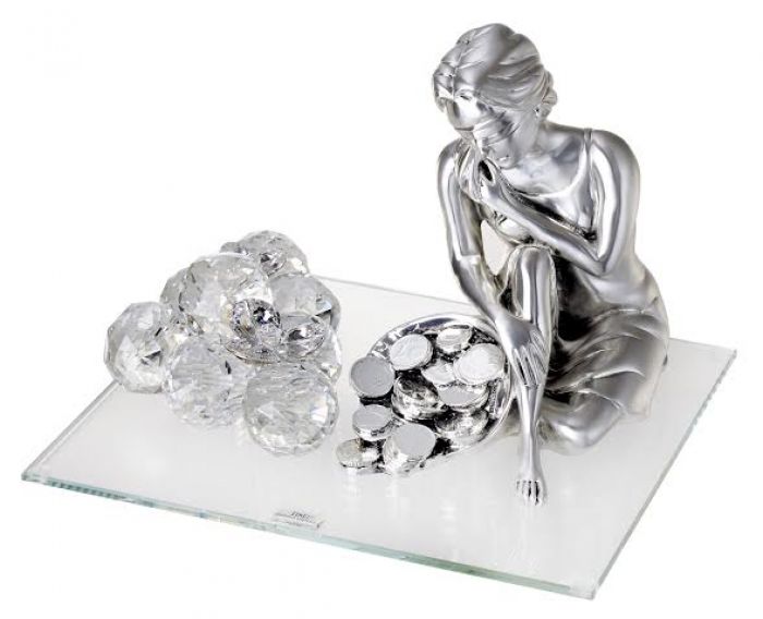Italian 925 Argento Silver Goodness of Fortune Figurine # 30957
