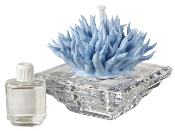 Debora Carlucci Diffusore per aromaterapia con base in cristallo di corallo blu con profumo # DC2686