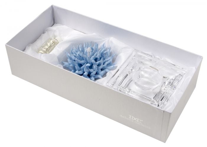 Debora Carlucci Diffusore per aromaterapia con base in cristallo di corallo blu con profumo # DC2686