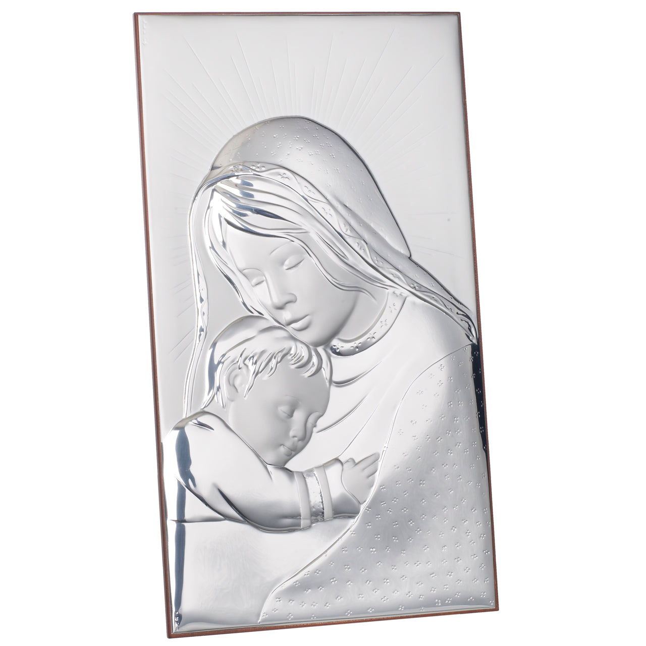Mother and Child 925 Silver Argento Wall Or Dresser Plaque #AG1991