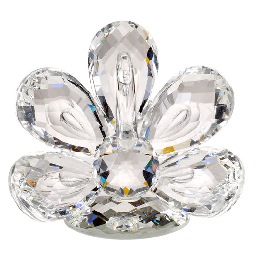 Figura de pavo real de cristal italiano n.º 2749
