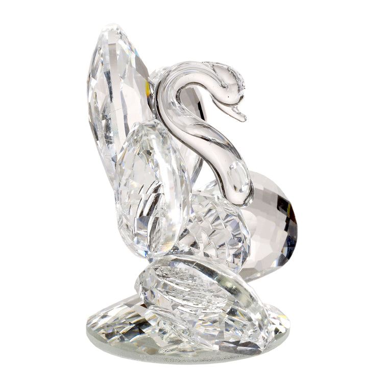 Figura de pavo real de cristal italiano n.º 2749