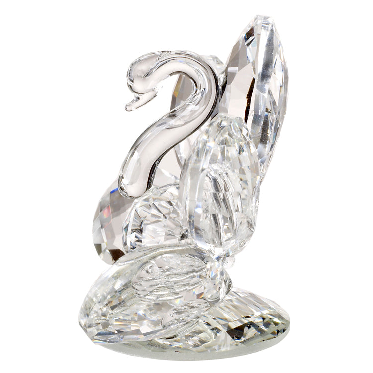 Figura de pavo real de cristal italiano n.º 2749
