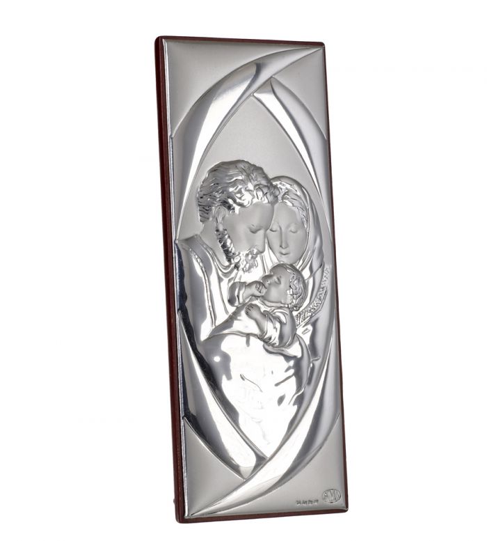 Icona Sacra Famiglia Autentico Argento 925 Argento #996