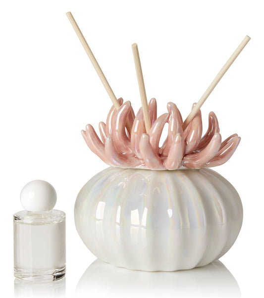 Debora Carlucci Coral Reed Difusor con fondo de porcelana esmerilada #DC4989P