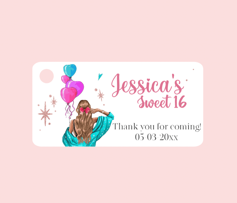 Sweet 16th and Quinceañera Bigliettini / Tags MMSS-003