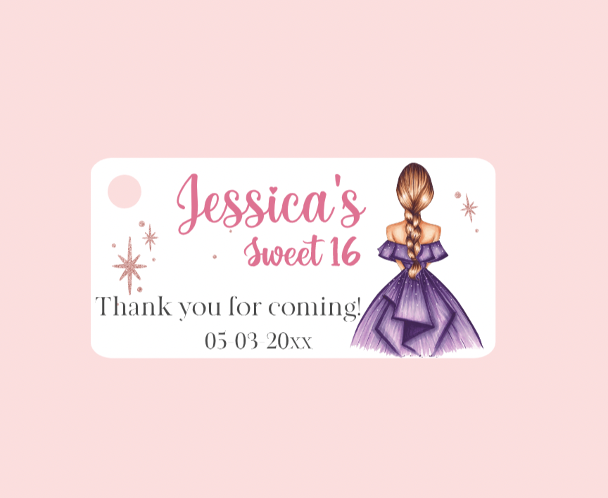 Sweet 16th and Quinceañera Bigliettini / Tags MMSS-004
