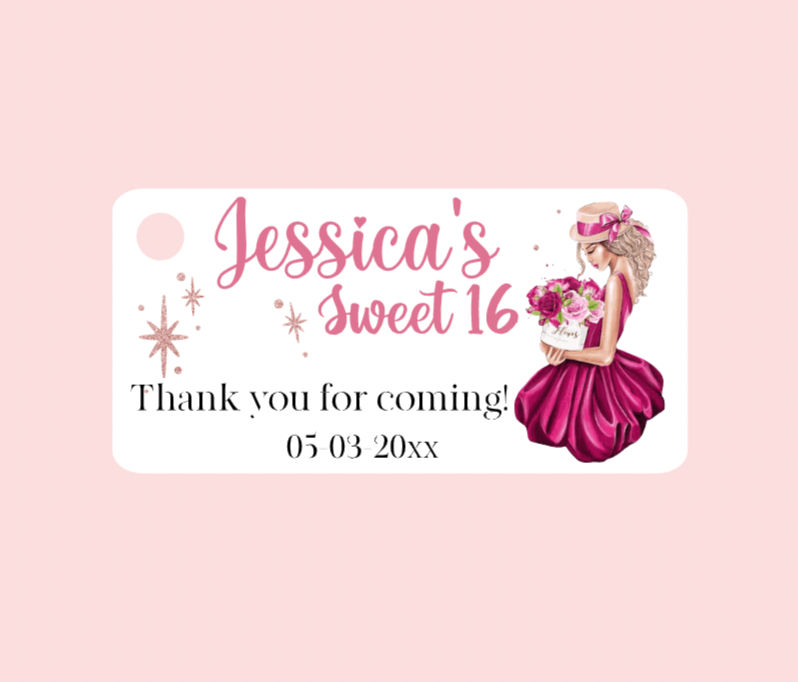 Sweet 16th and Quinceañera Bigliettini / Tags MMSS-011