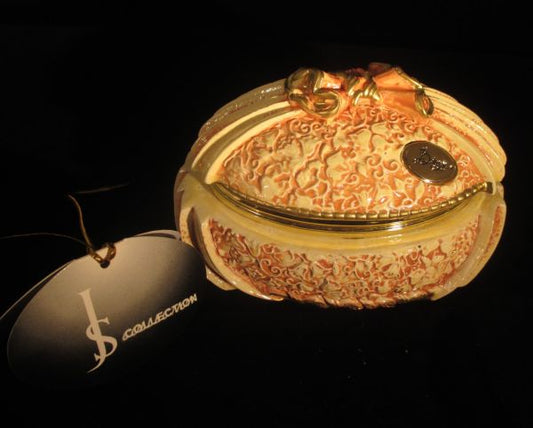 Portagioie ovale in ceramica per bomboniere #96320