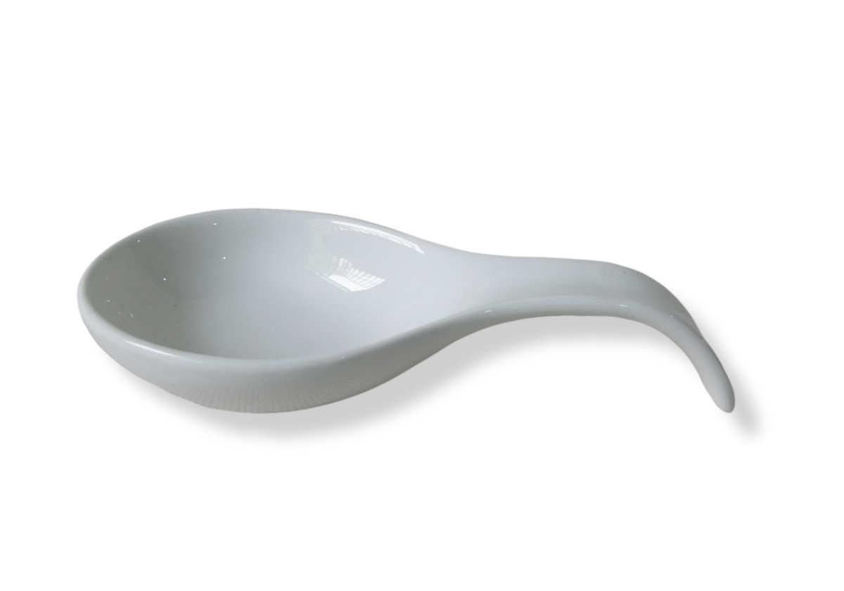 Cucina Italiana Cerámica Deep 9' Reposacucharas Blanco #0702-W