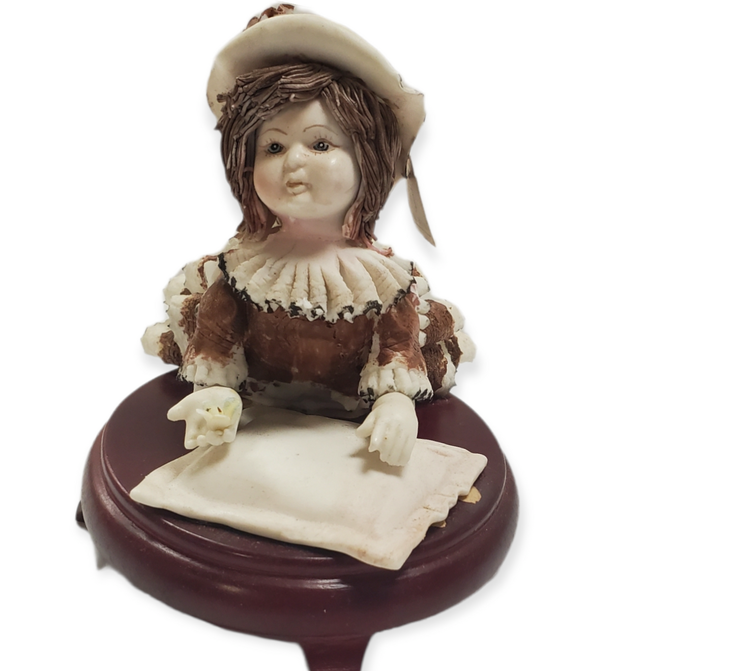 Centros de mesa de niña de porcelana #4D002
