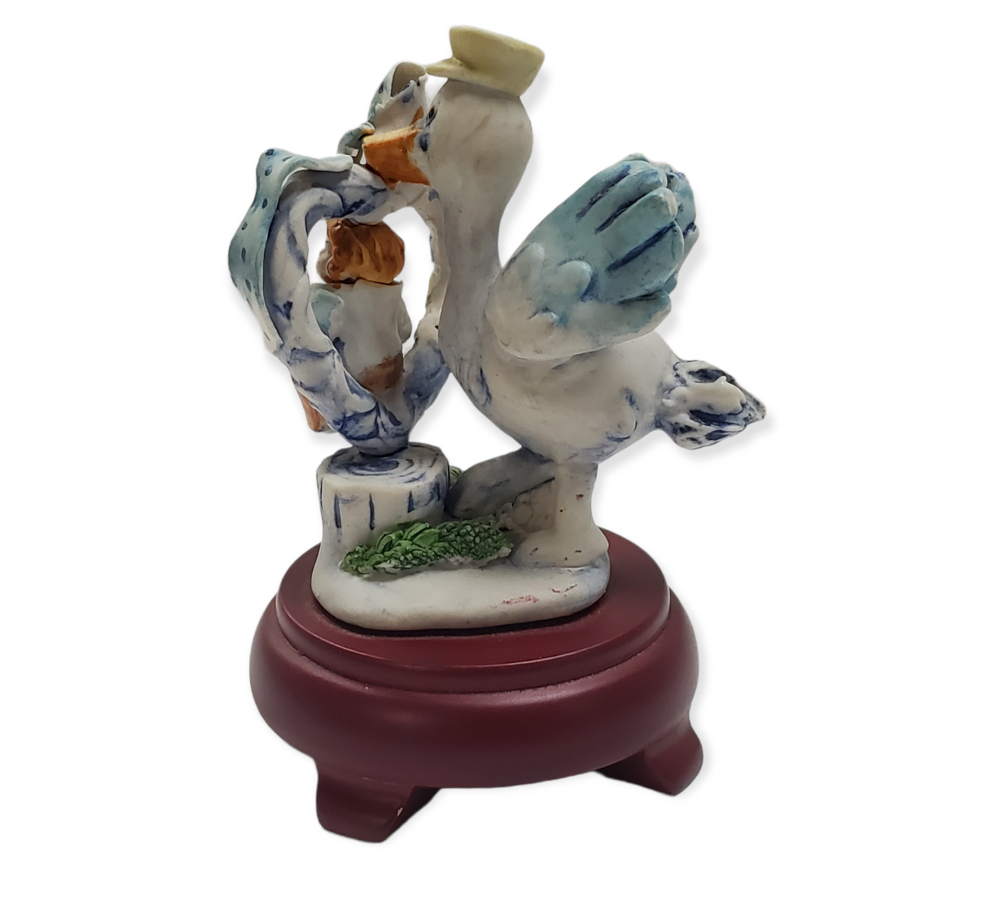 Porcelain Blue Baby Stork Party Favor #6D859