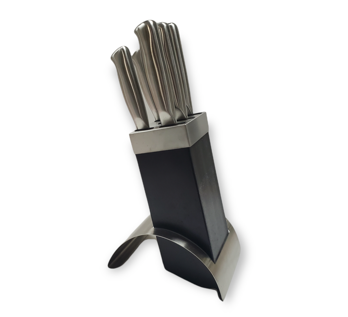 Cuchillo de acero inoxidable de 5 piezas con soporte #JTS2958