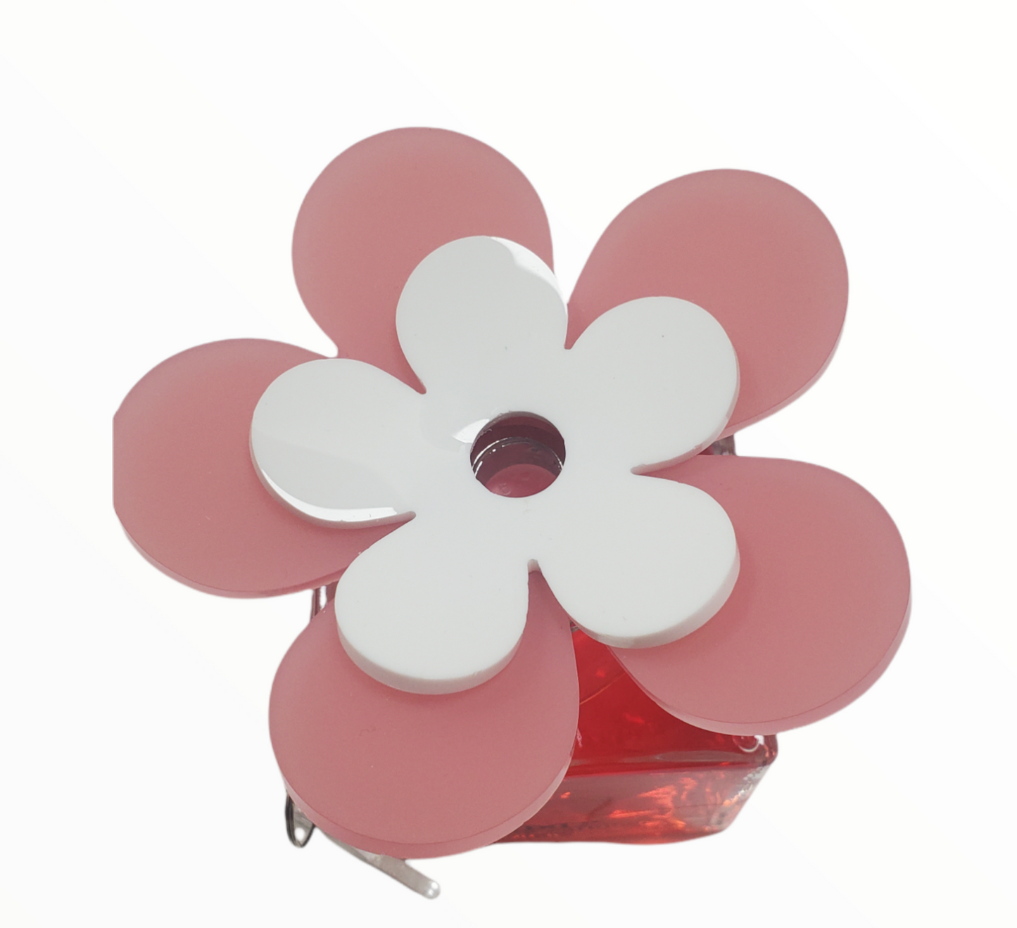 Debora Carlucci Collezione Renoir Diffusore quadrato grande rosso Bottiglia di profumo di melograno melograno con parte superiore a fiori vivaci 7 oz. #DC5807