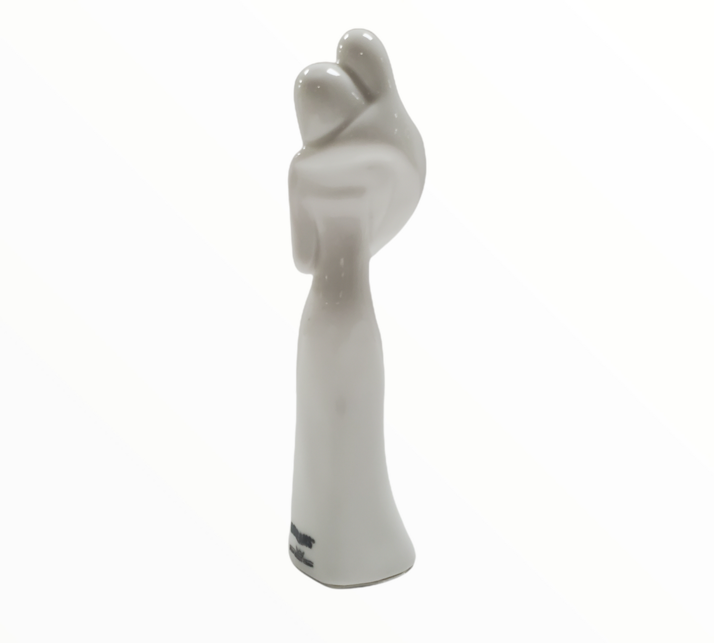 Figurilla de pareja de enamorados de porcelana blanca italiana n.° 130238