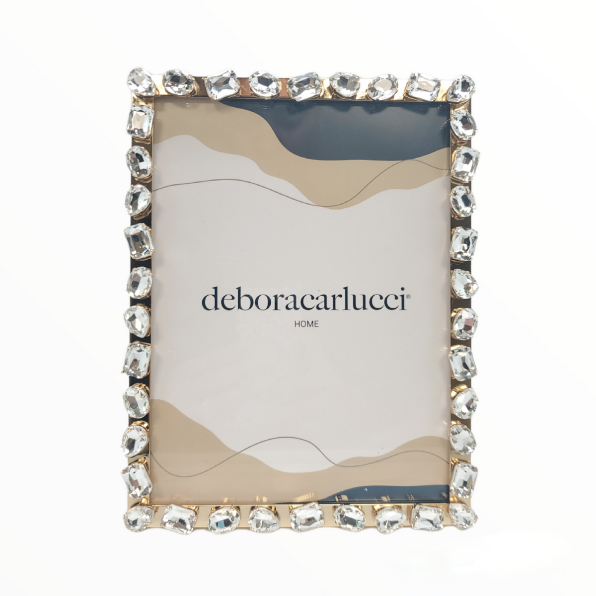PARIGI PHOTO FRAME CRYSTAL GOLD TRIM 7.5 x 10 DC6188/ORO
