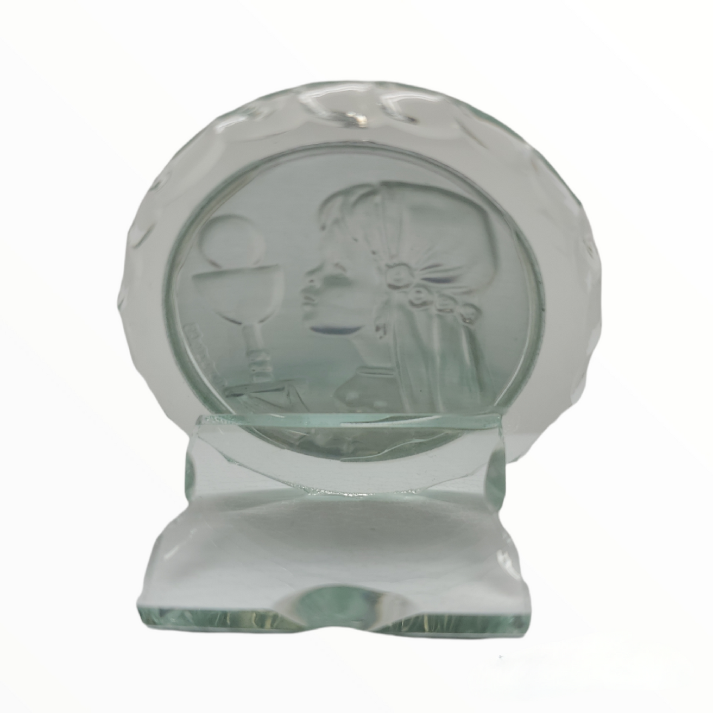 Italian Argento Communion Girl and Chalice Icon #13151