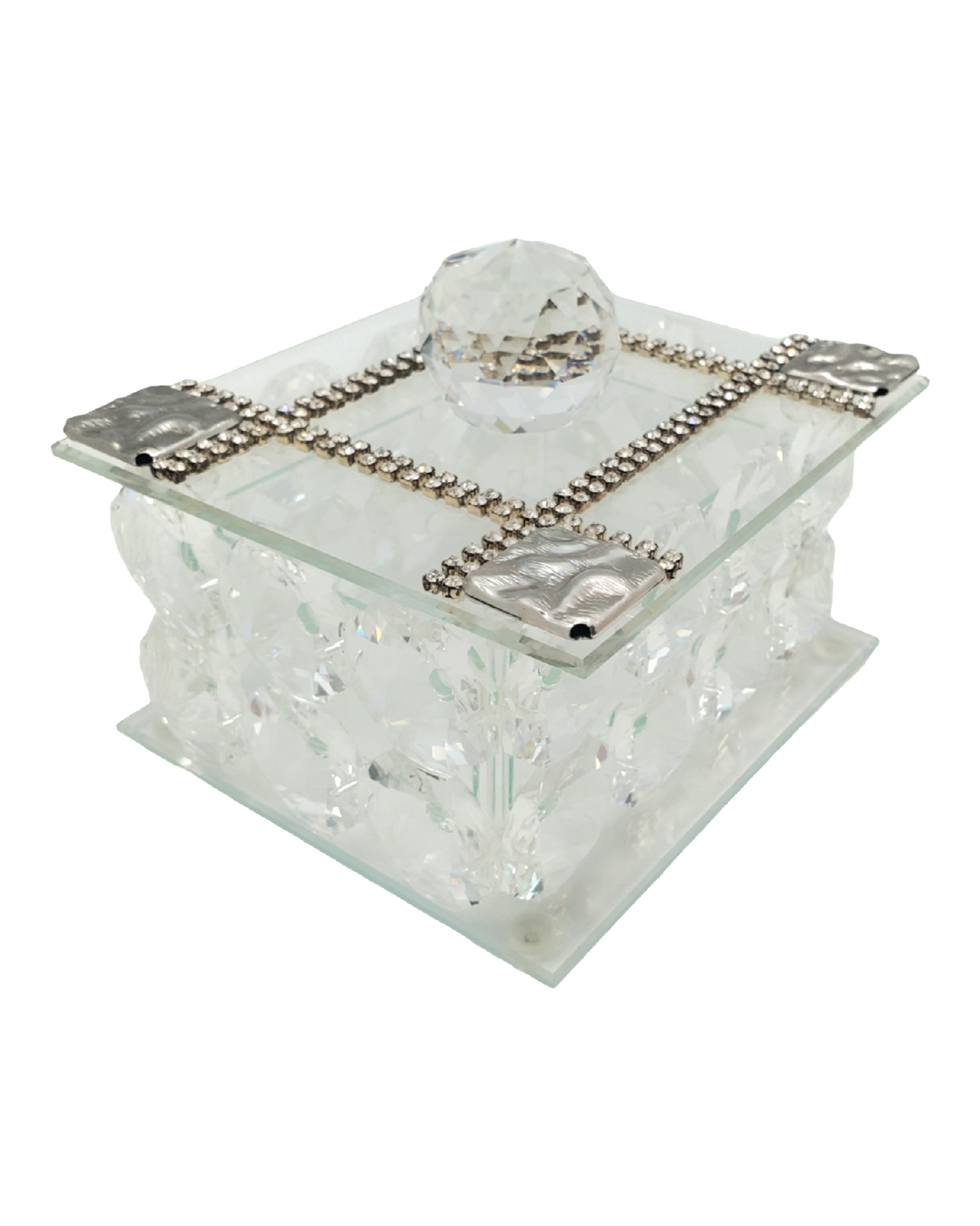 Joyero Italiano 24% Cristal w. 925 Plata Argento Plateado #18138